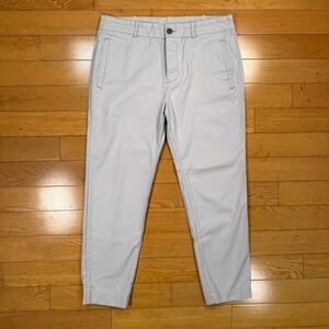 Outerknown SEA Leg Pants Mens 34x26 Light Grey Hemp Organic Cotton Tapered Pants